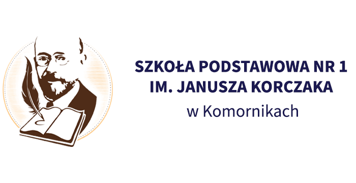 Logo Szkoły Podstawowej nr 1 im. Janusza Korczaka w Komornikach