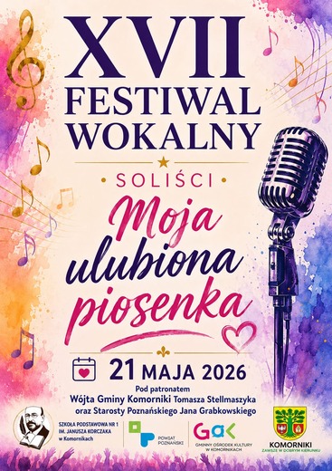 Moja ulubiona piosenka - plakat reklamujący festiwal